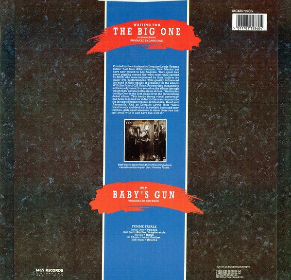 Femme Fatale (3) - Waiting For The Big One (12", Ltd) - Image 2