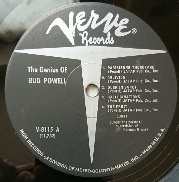 Bud Powell - The Genius Of Bud Powell (LP, Album, RP) - Image 3