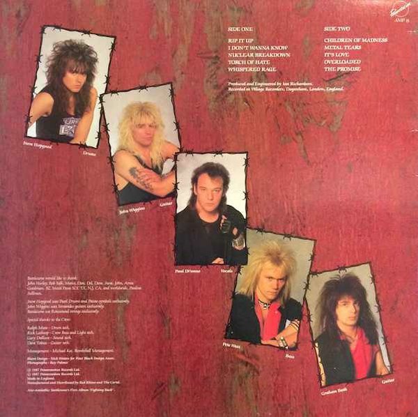 Paul Di'anno's Battlezone - Children Of Madness (LP, Album) - Image 2