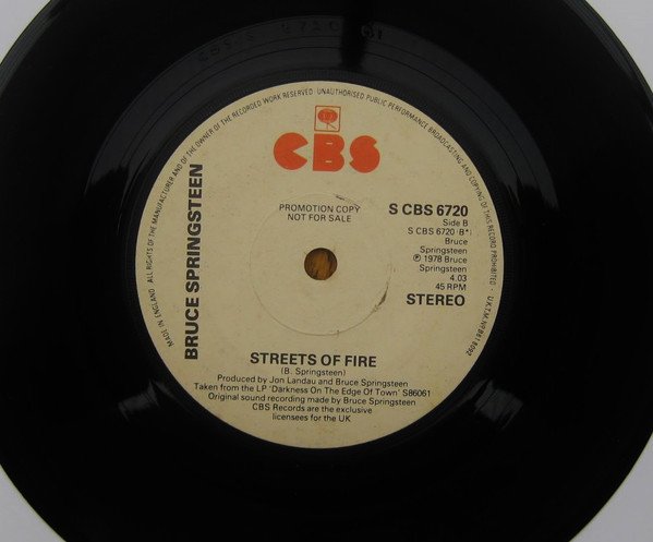 Bruce Springsteen - Promised Land (7", Single, Promo) - Image 3