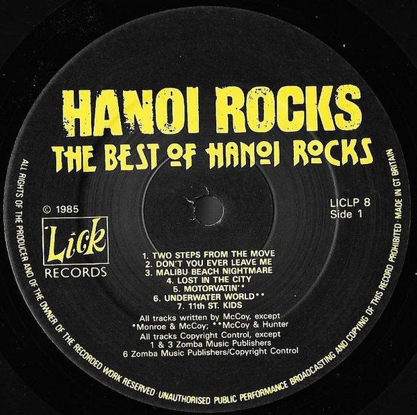 Hanoi Rocks - The Best Of Hanoi Rocks (LP, Comp) - Image 3