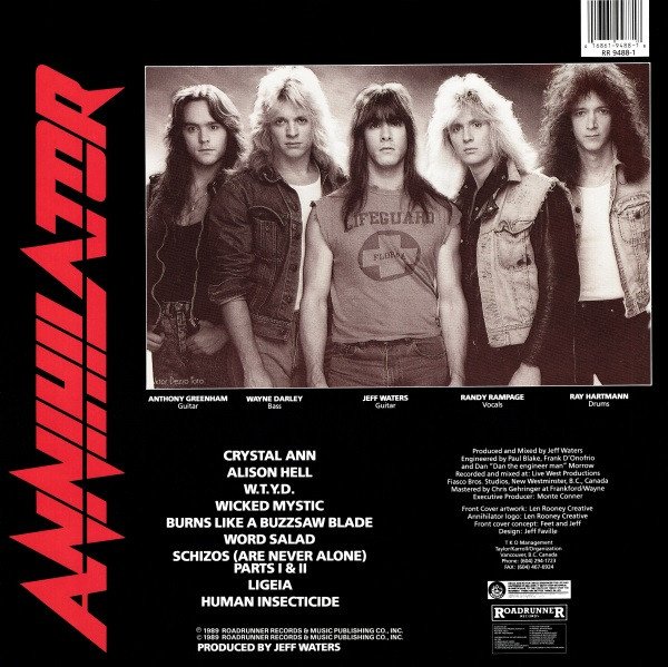 Annihilator (2) - Alice In Hell (LP, Album) - Image 2