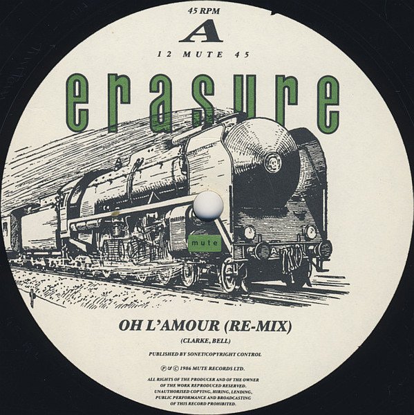Erasure - Oh L'Amour (12", Single, RE) - Image 3