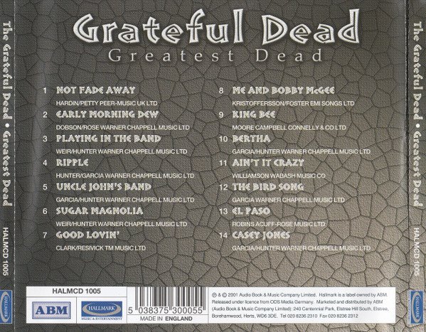 Grateful Dead* - Greatest Dead (CD, Unofficial) - Image 2