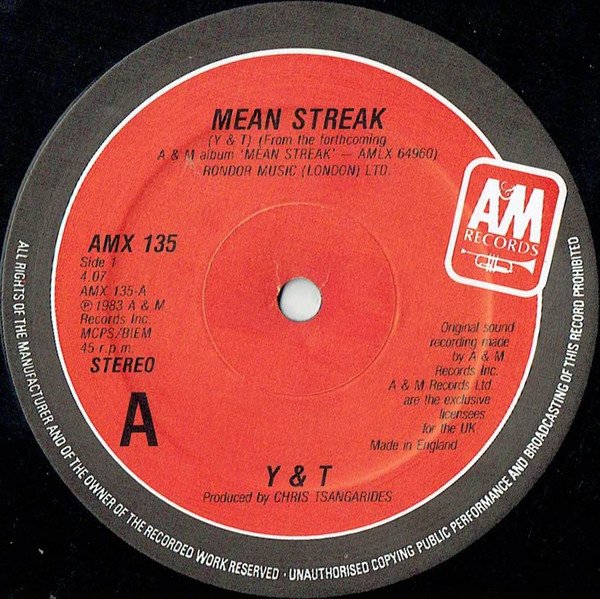 Y & T - Mean Streak (12") - Image 3