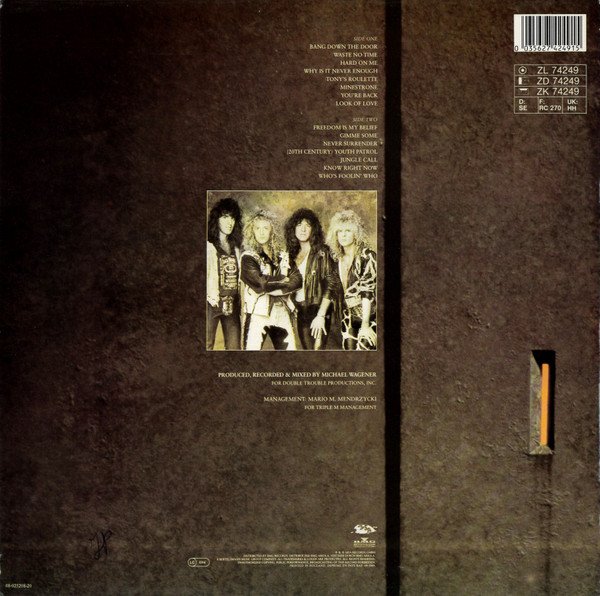 Bonfire - Point Blank (LP, Album) - Image 2