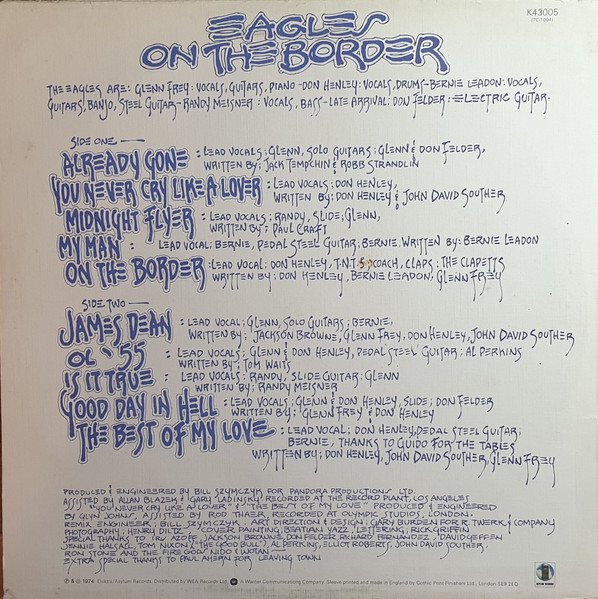 Eagles - On The Border (LP, Album, RE) - Image 2