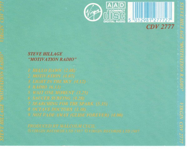 Steve Hillage - Motivation Radio (CD, Album, RE) - Image 3