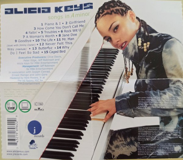 Alicia Keys - Remixed & Unplugged In A Minor (CD, Comp) - Image 3