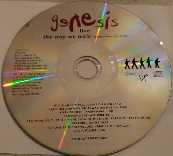 Genesis - Live / The Way We Walk (Volume Two: The Longs) (CD, Album, Arv) - Image 3