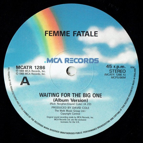Femme Fatale (3) - Waiting For The Big One (12", Ltd) - Image 3