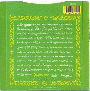 XTC - Grass (7", Single) - Image 2