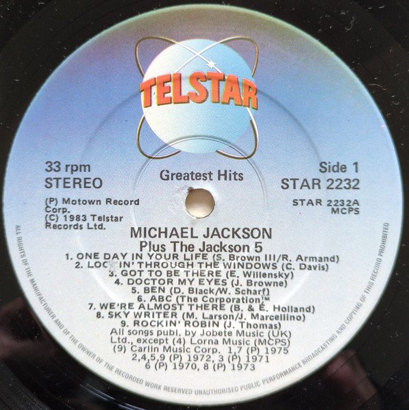 Michael Jackson Plus The Jackson 5 - 18 Greatest Hits (LP, Comp) - Image 3