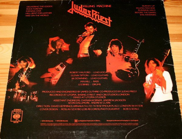 Judas Priest - Killing Machine (LP, Album) - Image 2