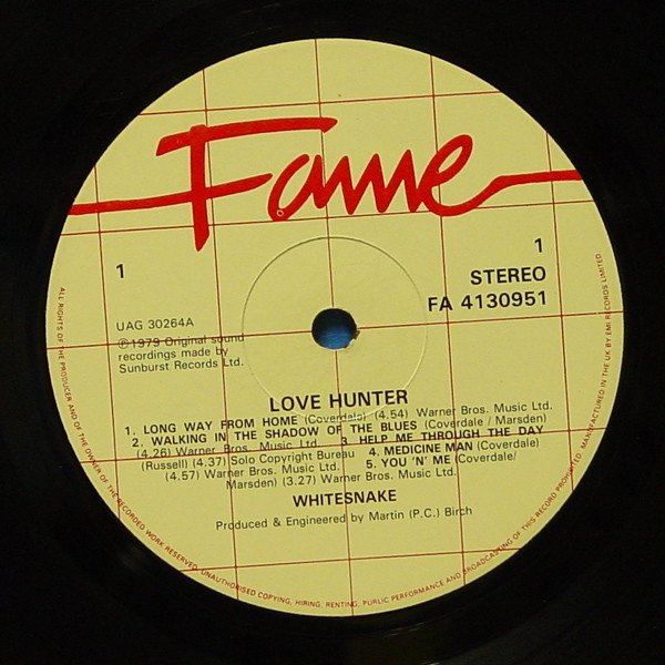 Whitesnake - Lovehunter (LP, Album, RE) - Image 3