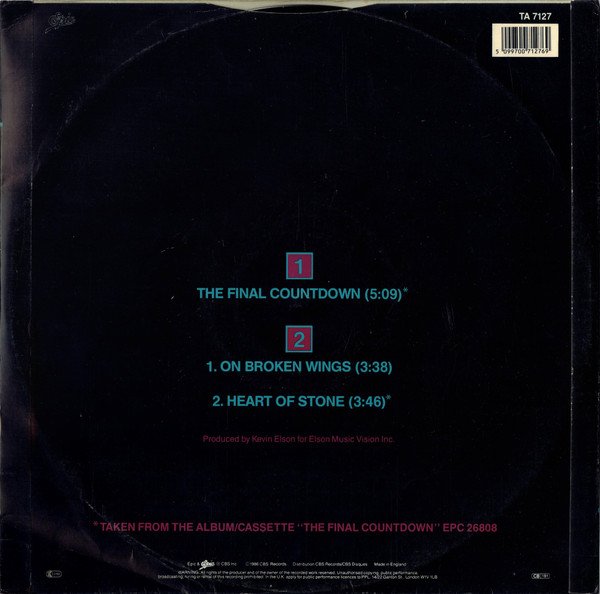 Europe (2) - The Final Countdown (12", Single) - Image 2