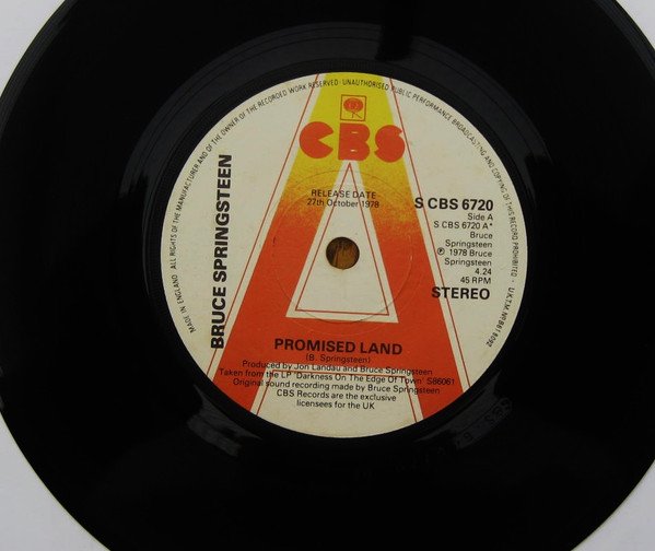 Bruce Springsteen - Promised Land (7", Single, Promo) - Image 2