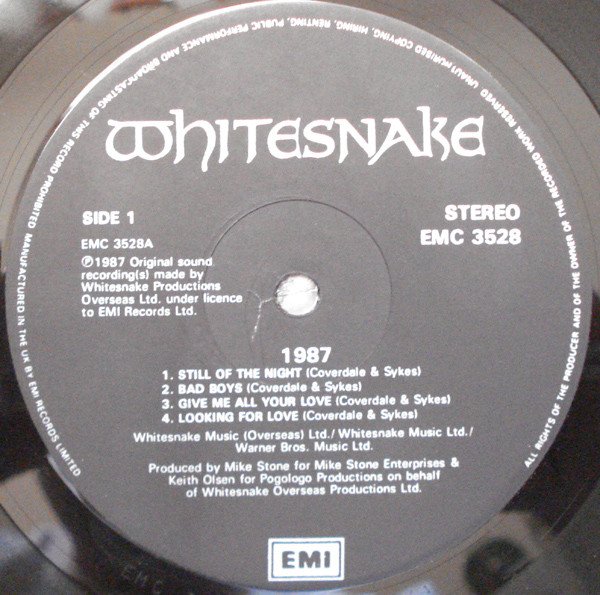 Whitesnake - 1987 (LP, Album) - Image 3
