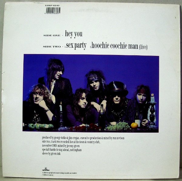 The Quireboys - Hey You (12", Single, Ltd) - Image 2