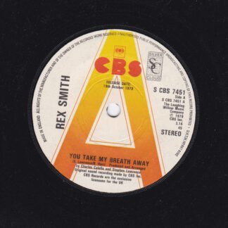 Rex Smith - You Take My Breath Away (7", Single, Promo)