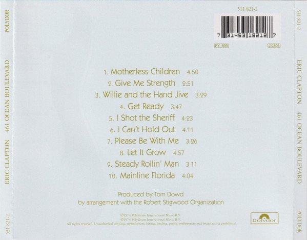 Eric Clapton - 461 Ocean Boulevard (CD, Album, RE, RM) - Image 2
