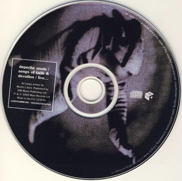 Depeche Mode - Songs Of Faith And Devotion Live (CD, Album, RE) - Image 3