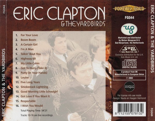 Eric Clapton & The Yardbirds - Eric Clapton & The Yardbirds (CD, Comp) - Image 2