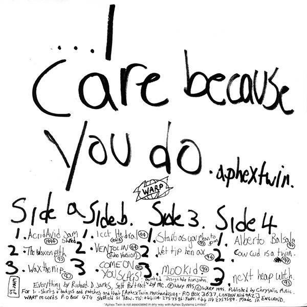 Aphex Twin - ...I Care Because You Do (2xLP, Album, RE, 180) - Image 2
