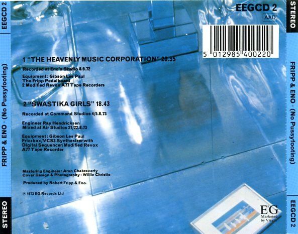 Fripp & Eno - (No Pussyfooting) (CD, Album, RE) - Image 2