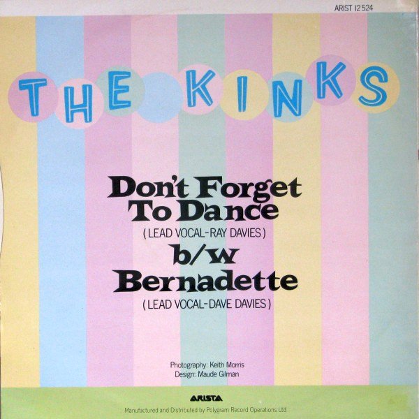 The Kinks - Don't Forget To Dance (12", Single) - Image 2