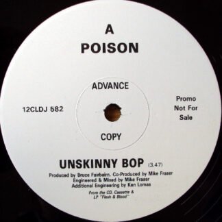 Poison (3) - Unskinny Bop (12", Advance, Promo)