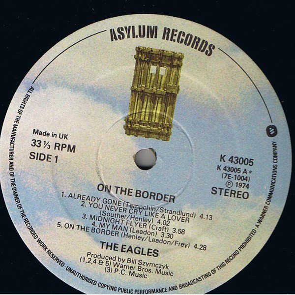 Eagles - On The Border (LP, Album, RE) - Image 3