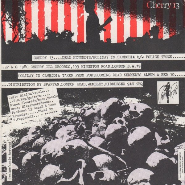 Dead Kennedys - Holiday In Cambodia (7", Single, Air) - Image 2