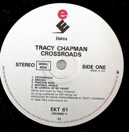 Tracy Chapman - Crossroads (LP, Album) - Image 2