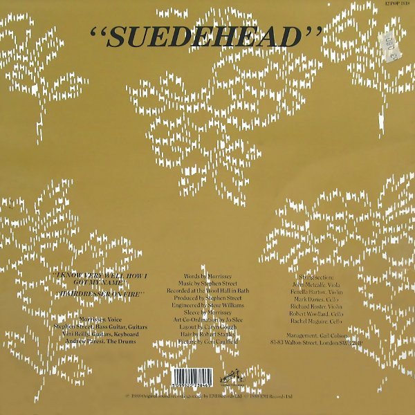 Morrissey - Suedehead (12", Single, Gol) - Image 2