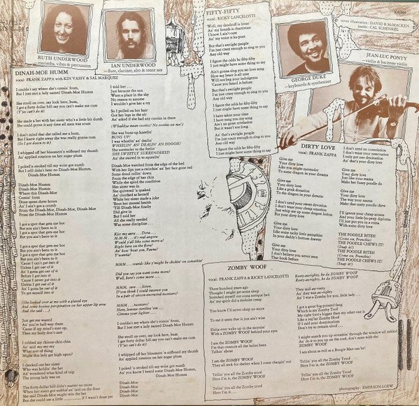 The Mothers - Over-Nite Sensation (LP, Album, Gat) - Image 3