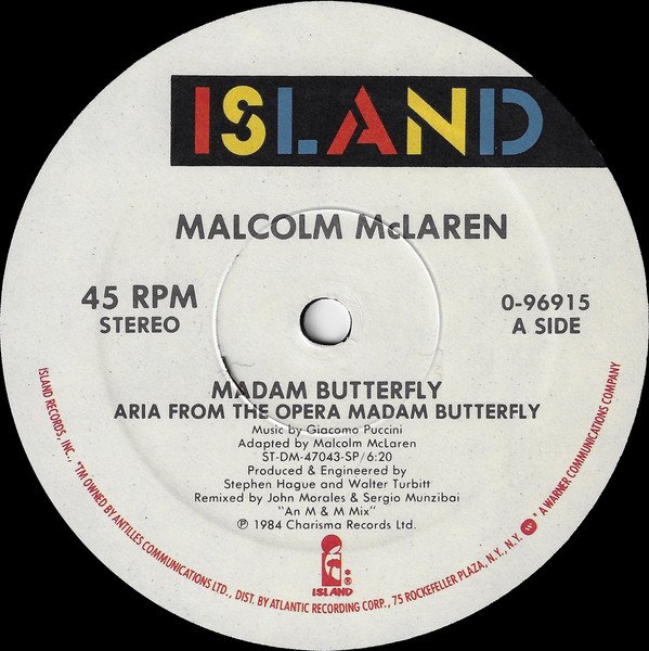 Malcolm McLaren - Madam Butterfly (12", Single, Spe) - Image 3