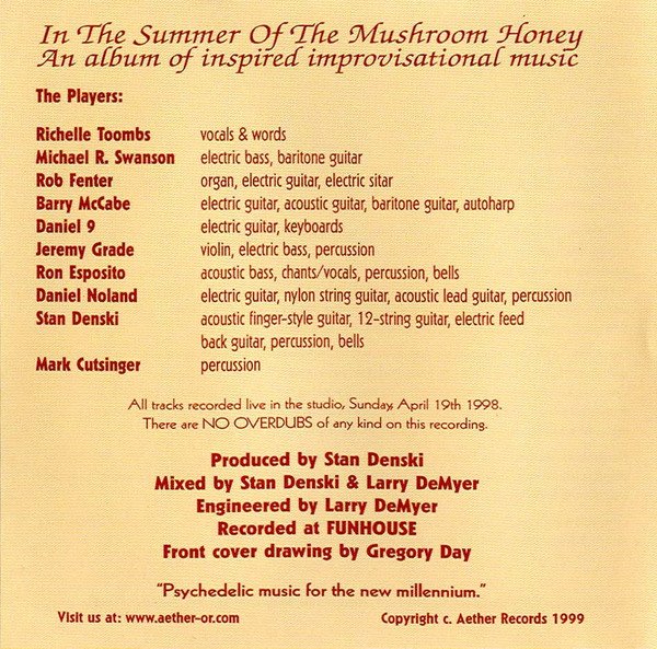 In The Summer Of The Mushroom Honey - In The Summer Of The Mushroom Honey (CD, Album) - Image 2