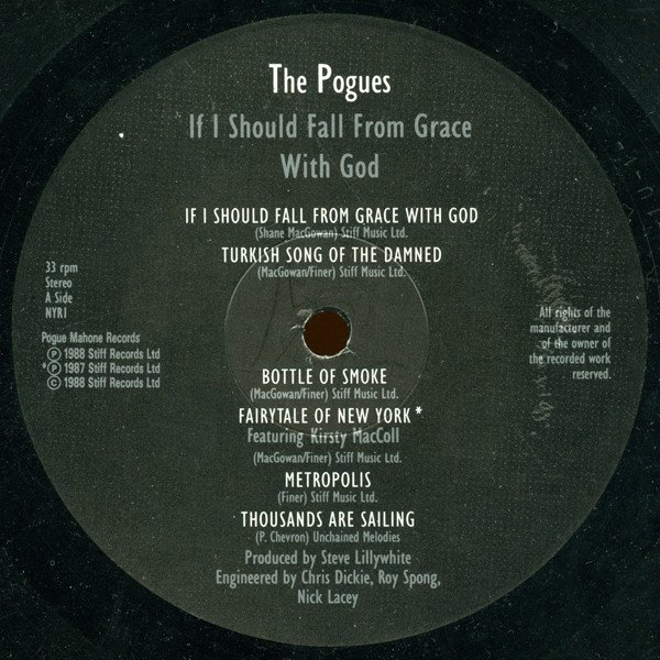 The Pogues - If I Should Fall From Grace With God (LP, Album) - Image 3