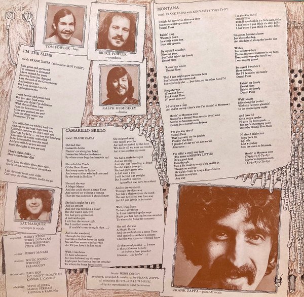 The Mothers - Over-Nite Sensation (LP, Album, Gat) - Image 2
