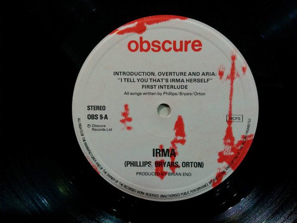 Tom Phillips (3), Gavin Bryars, Fred Orton - Irma (LP) - Image 3