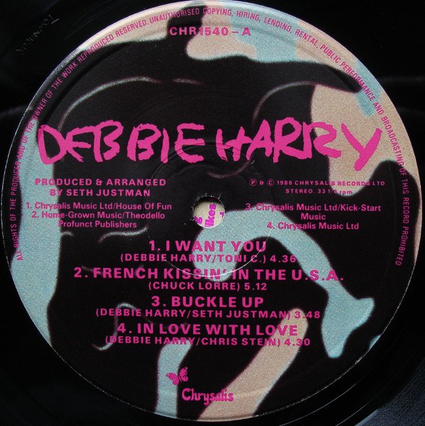 Debbie Harry* - Rockbird (LP, Album, Pin) - Image 3