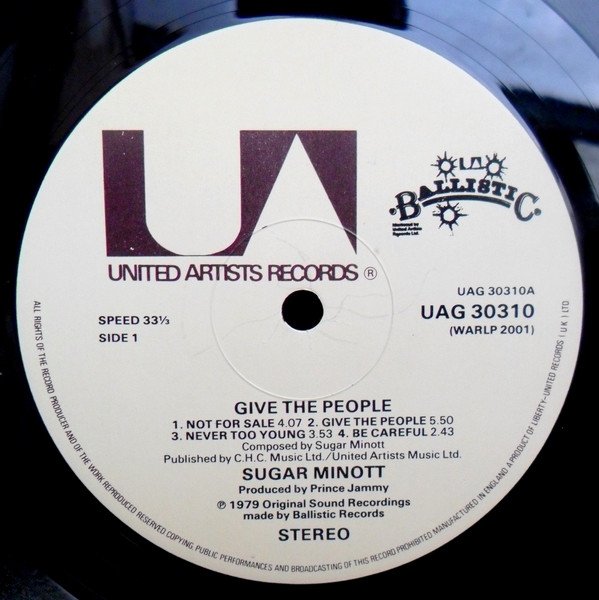 Sugar Minott - Give The People (LP) - Image 3