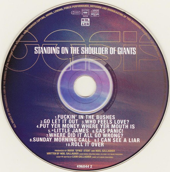 Oasis (2) - Standing On The Shoulder Of Giants (CD, Album) - Image 3