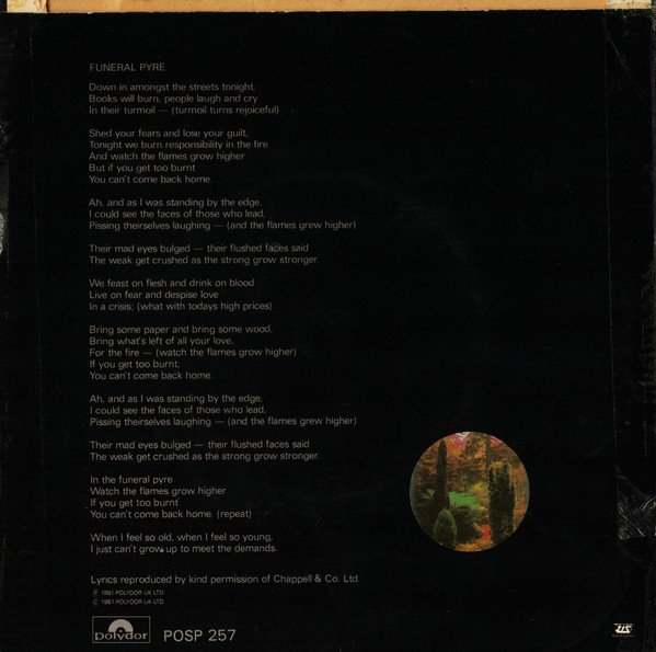 The Jam - Funeral Pyre (7", Single) - Image 2