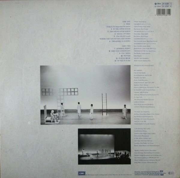 David Byrne - Music For The Knee Plays (LP, Album) - Image 2