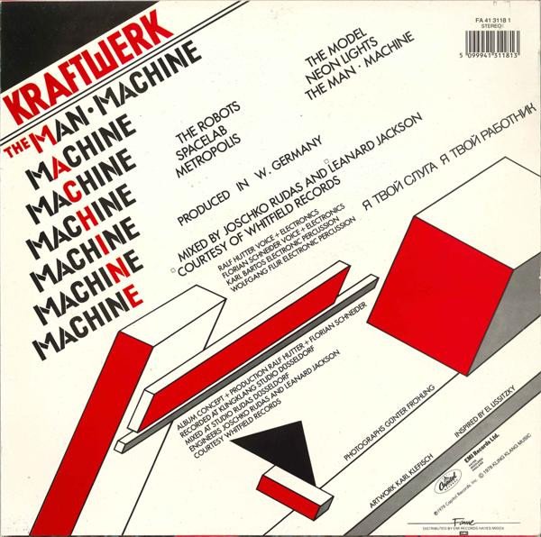 Kraftwerk - The Man Machine (LP, Album, RE) - Image 2