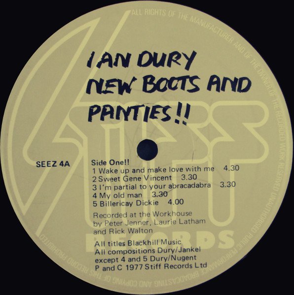 Ian Dury - New Boots And Panties!! (LP, Album, Isl) - Image 3