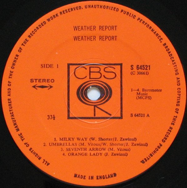 Weather Report - Weather Report (LP, Album) - Image 3