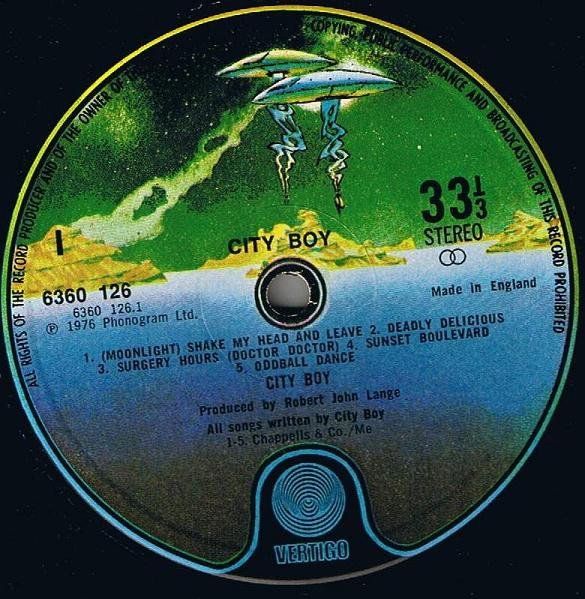 City Boy - City Boy (LP, Album, RP) - Image 3